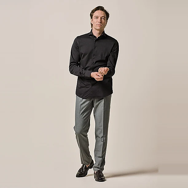 SHIRT X-CUTAWAY SF BLACK Zwart