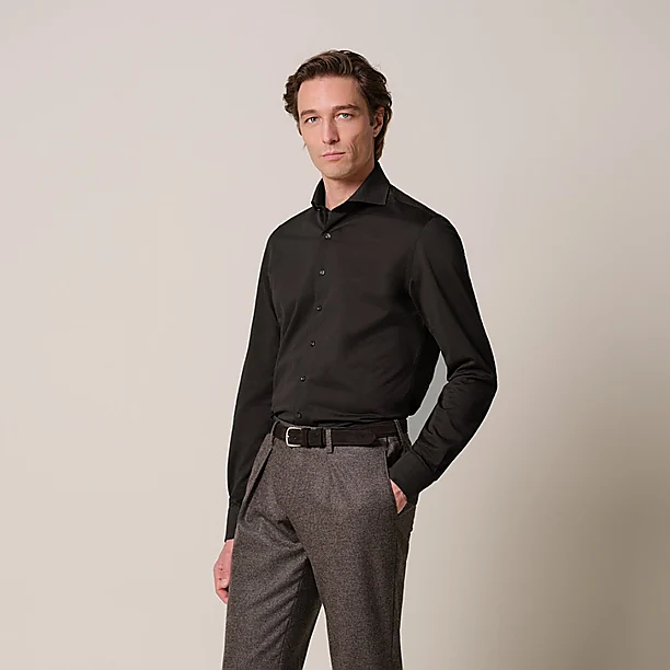 SHIRT X-CUTAWAY SF D.BROWN Licht Bruin