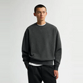SIGNATURE BOXY CREWNECK Donker Grijs