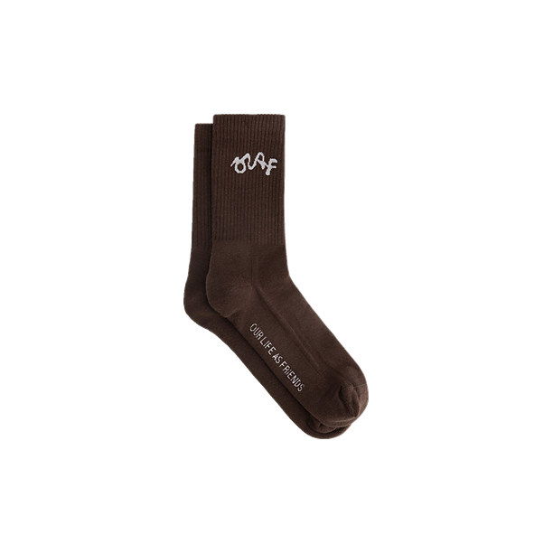 SIGNATURE LOGO SOCK Licht Bruin