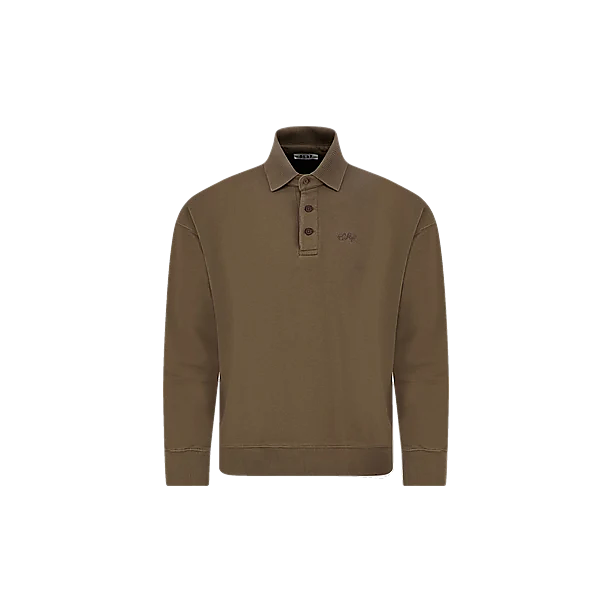 SIGNATURE OVERSIZED POLO Licht Bruin