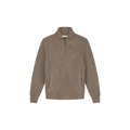 SIGNATURE ZIP KNITTED MOCKNECK Licht Bruin
