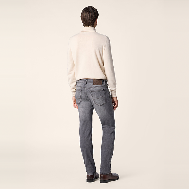 SLIM FIT BARD DENIM BLACK Zwart