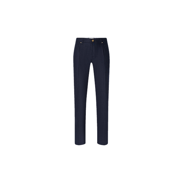 SLIM FIT BARD FLANELLA Blauw