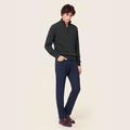 SLIM FIT BARD FLANELLA Blauw