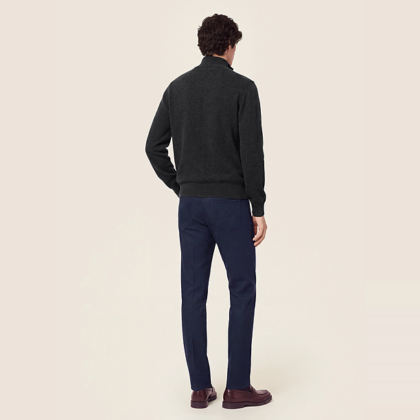 SLIM FIT BARD FLANELLA Blauw