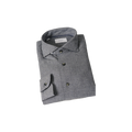 SOLID FLANNEL SHIRT Donker Grijs