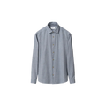 SOLID FLANNEL SHIRT Licht Blauw
