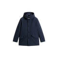 STRETCH PARKA MELTON BLUE Blauw