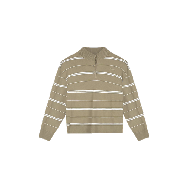STRIPED KNITTED POLO