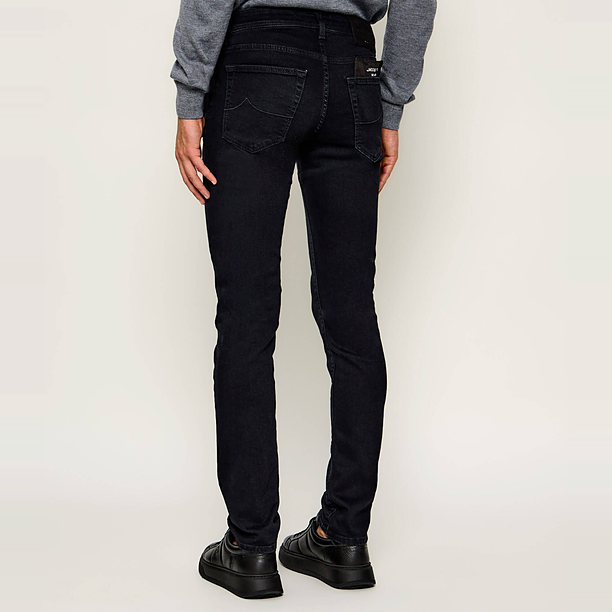 SUPER SLIM FIT NICK SLIM Black Jeans