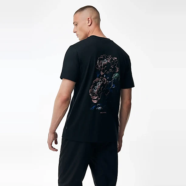 T-SHIRT SS EE JERSEY Zwart