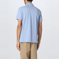 THE ICONIC CUSTOM SLIM FIT MESH POLO Licht Blauw