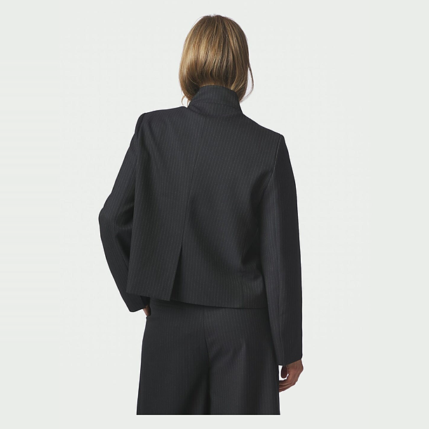 TIRIA SLIM PINSTRIPE BLAZER Blauw