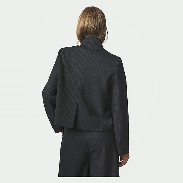 TIRIA SLIM PINSTRIPE BLAZER Blauw