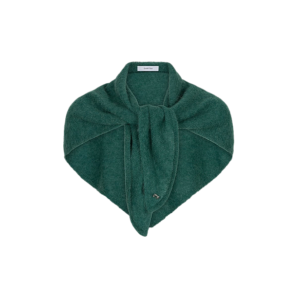 TRIANGULAR SCARF Groen