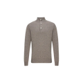 TURTLE 3 BUTTONS + ZIP LS Taupe