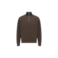 TURTLE ZIP LS Donker Bruin