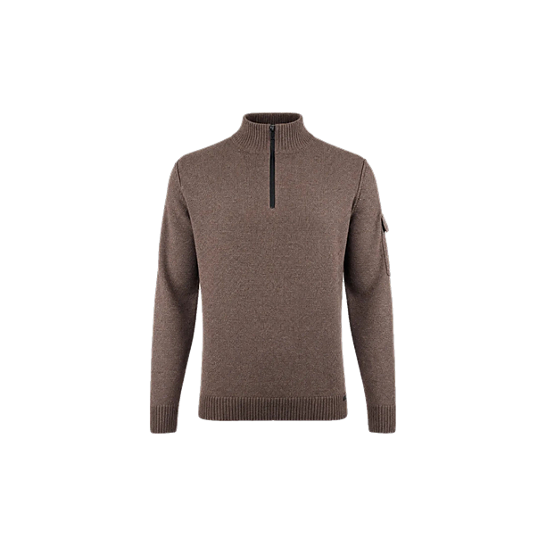 TURTLE ZIP LS Donker Bruin