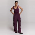 CARGO PANTS Aubergine