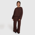 PIPING SWEATER Bruin