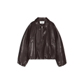 Vegan leather jacket Donker Bruin