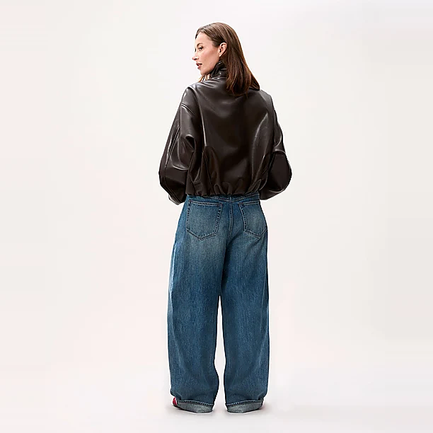 Vegan leather jacket Donker Bruin
