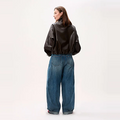 Vegan leather jacket Donker Bruin