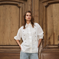 VIANNE OFFICER SHIRT Wit