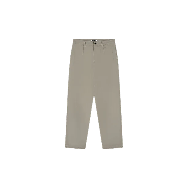 WASHED BARREL LEG PANT Licht Grijs
