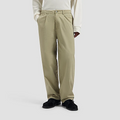 WASHED BARREL LEG PANT Licht Grijs