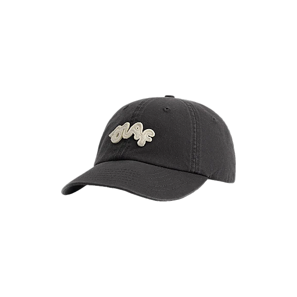 WASHED SIGNATURE LOGO CAP Donker Grijs