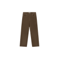WASHED TWILL REGULAR PANT Licht Bruin