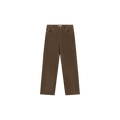 WASHED TWILL REGULAR PANT Licht Bruin
