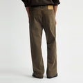 WASHED TWILL REGULAR PANT Licht Bruin