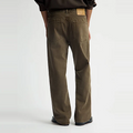WASHED TWILL REGULAR PANT Licht Bruin