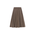 WIDE SKIRT Donker Bruin