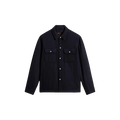 WOOL ALASKAN SHIRT JACKET MELTON BLUE Blauw