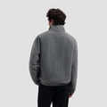WOOL FLEECE ZIP JACKET Muis Grijs