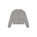 WOOL KNITTED CARDIGAN Muis Grijs