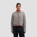 WOOL KNITTED CARDIGAN Muis Grijs