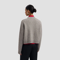 WOOL KNITTED CARDIGAN Muis Grijs