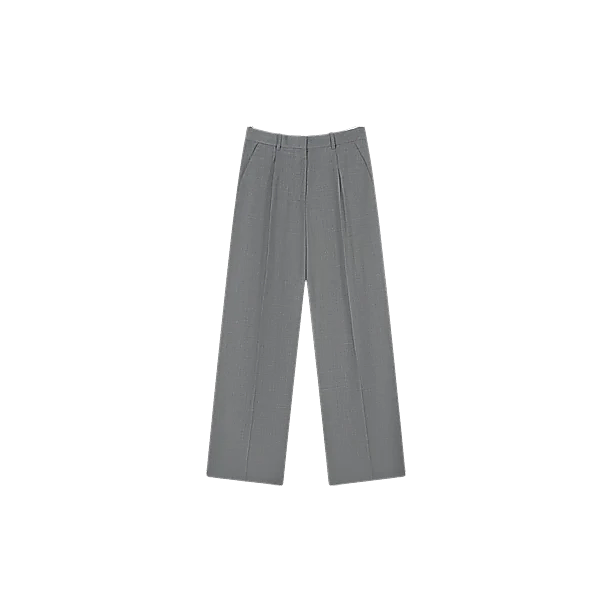WOOL TAILERD TROUSERS Muis Grijs