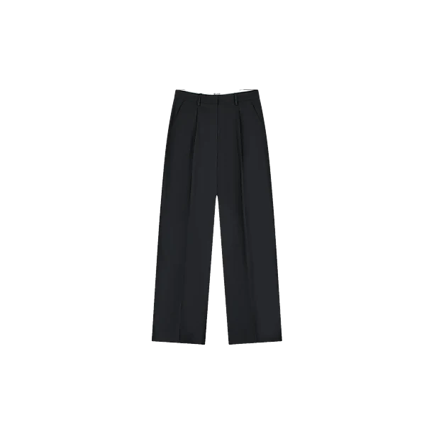 WOOL TAILERD TROUSERS Zwart