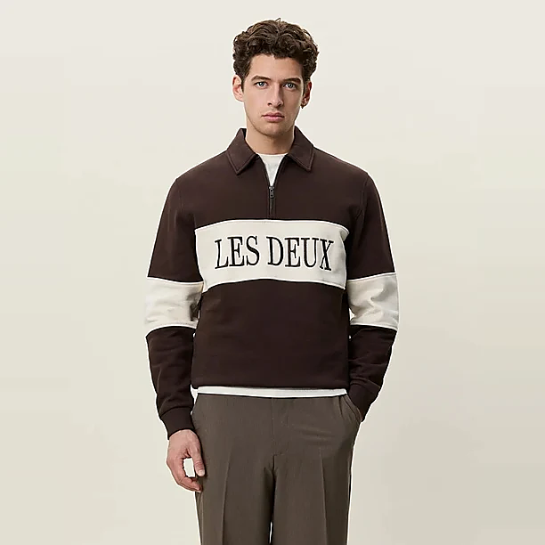 ZIPPER RUGBY SWEATSHIRT Bruin