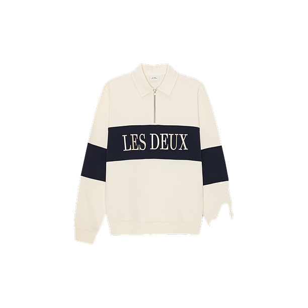 ZIPPER RUGBY SWEATSHIRT Off White