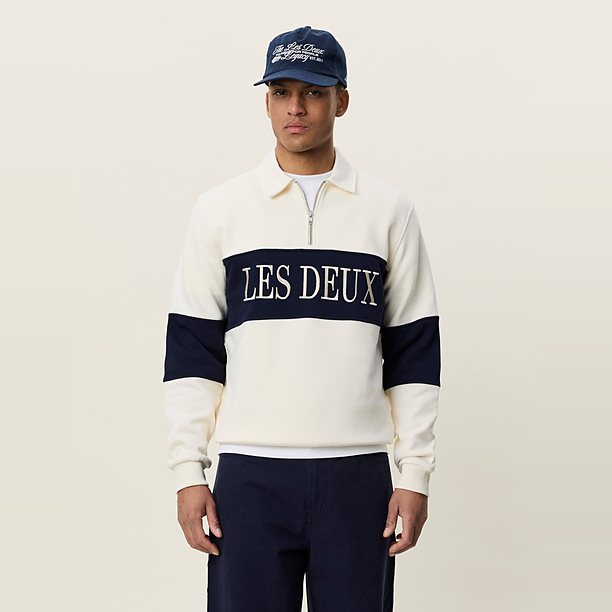 ZIPPER RUGBY SWEATSHIRT Off White