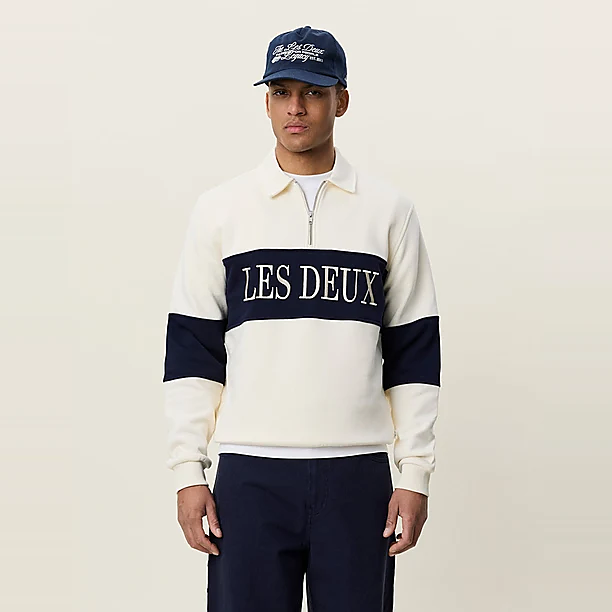 ZIPPER RUGBY SWEATSHIRT Off White