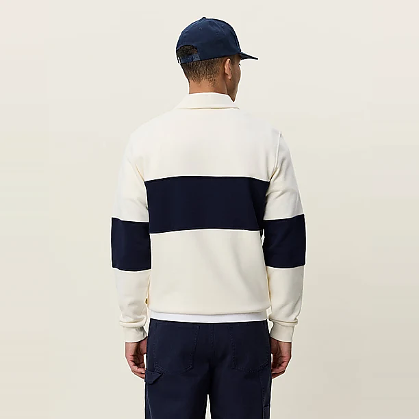 ZIPPER RUGBY SWEATSHIRT Off White
